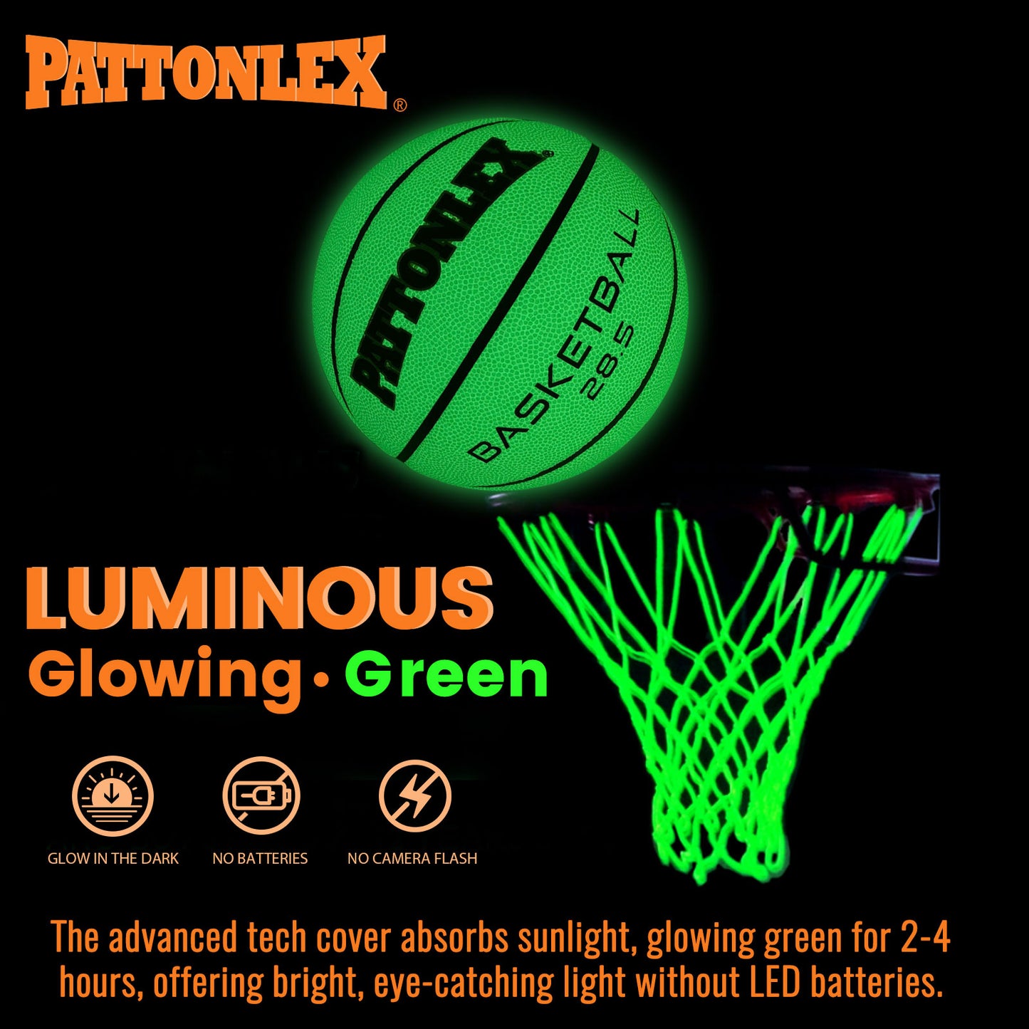 7-GRELIGHT Glow in The Dark Basketball