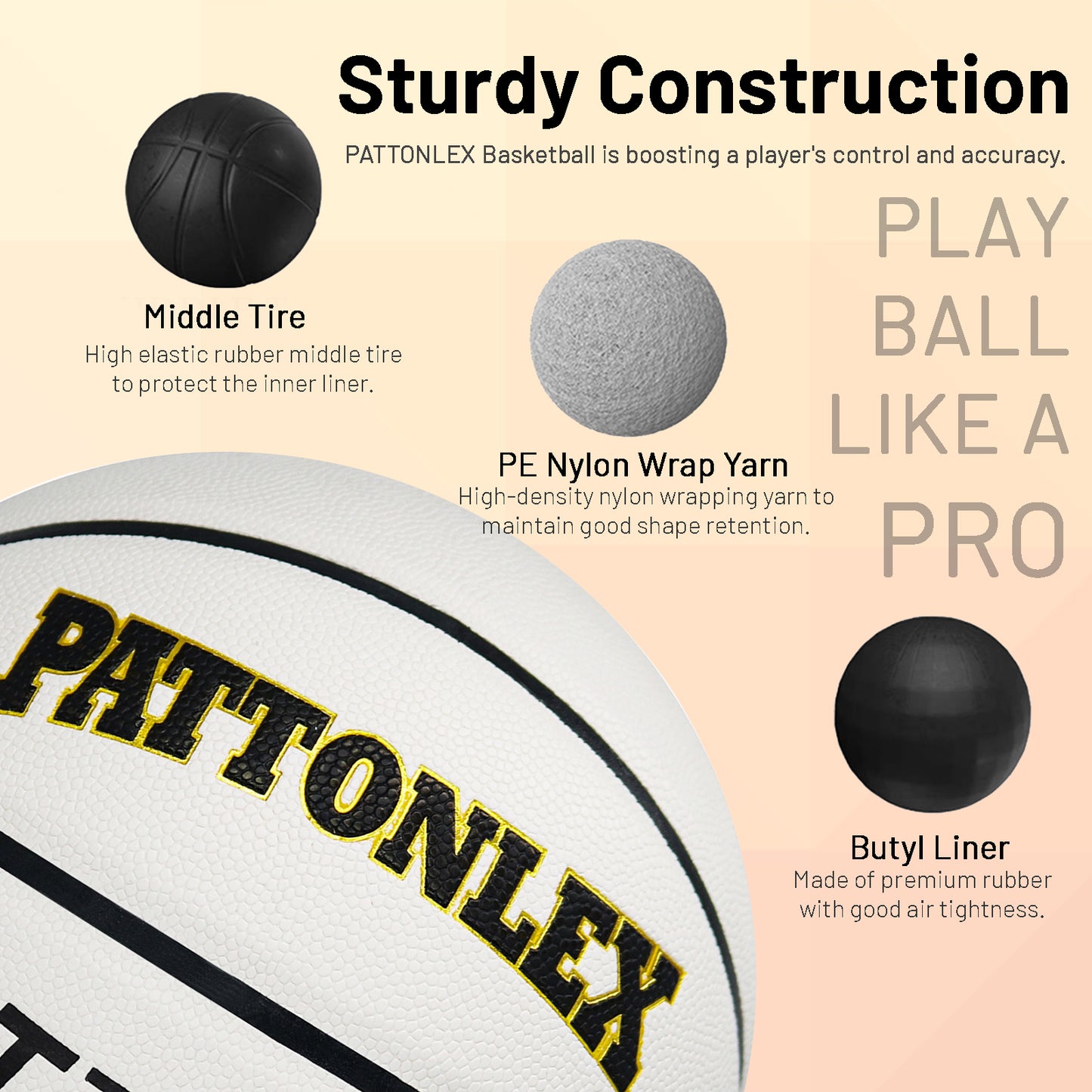 PT7000 All White Basketball