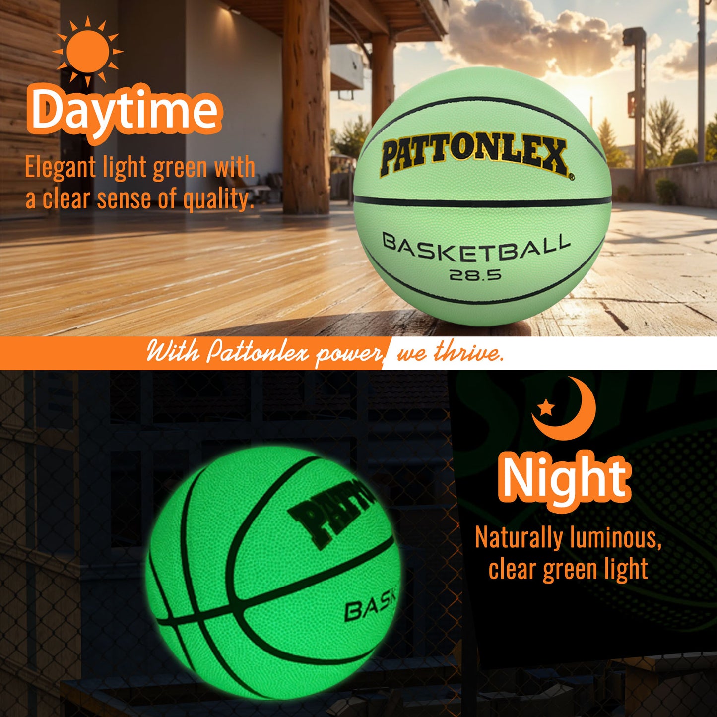 7-GRELIGHT Glow in The Dark Basketball