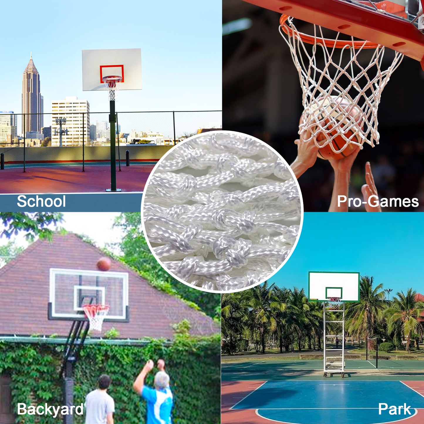 12 Loops Basketball Net Heavy Duty