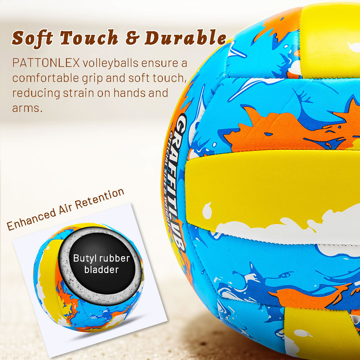 Graffiti Beach Volleyball - Size 5