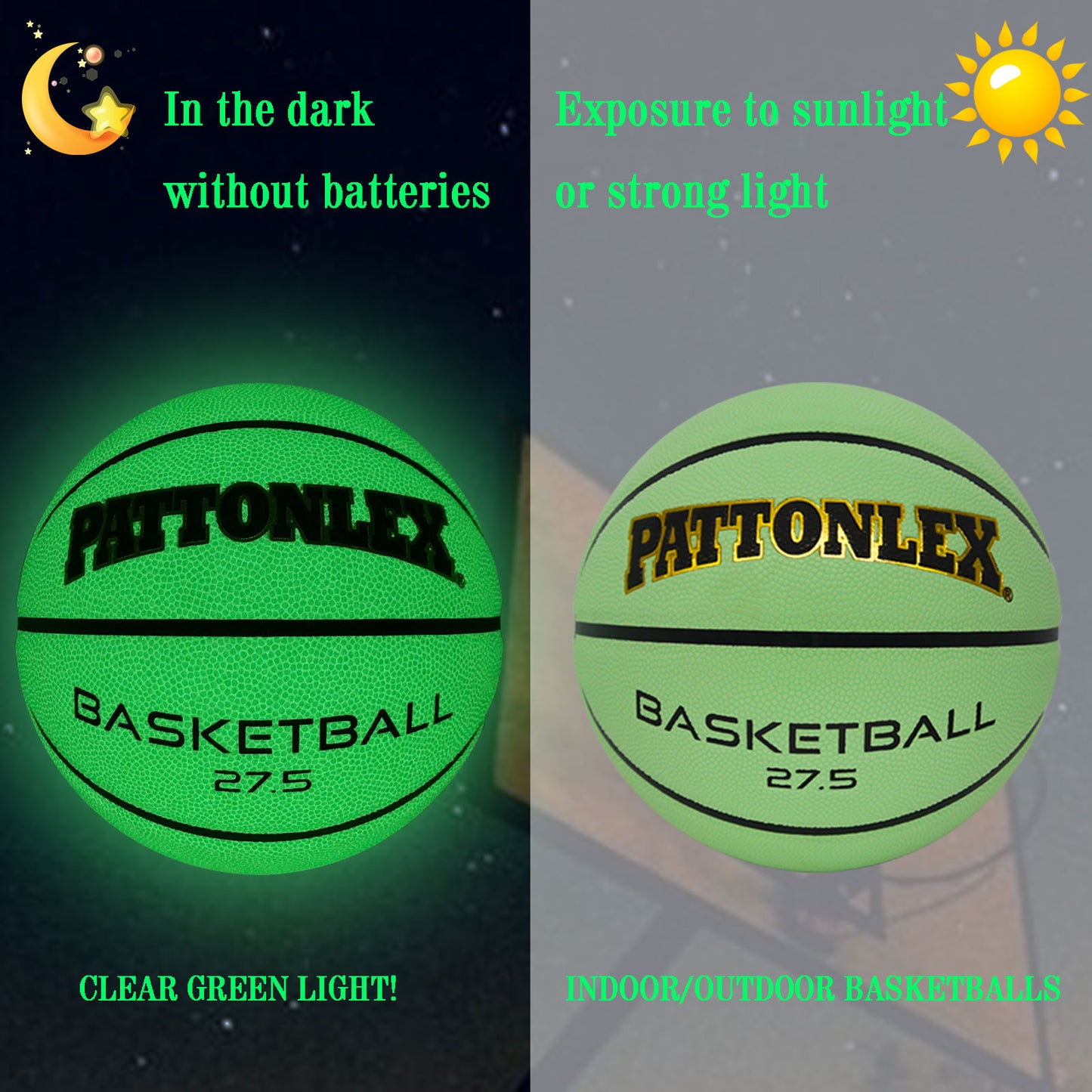 7-GRELIGHT Glow in The Dark Basketball