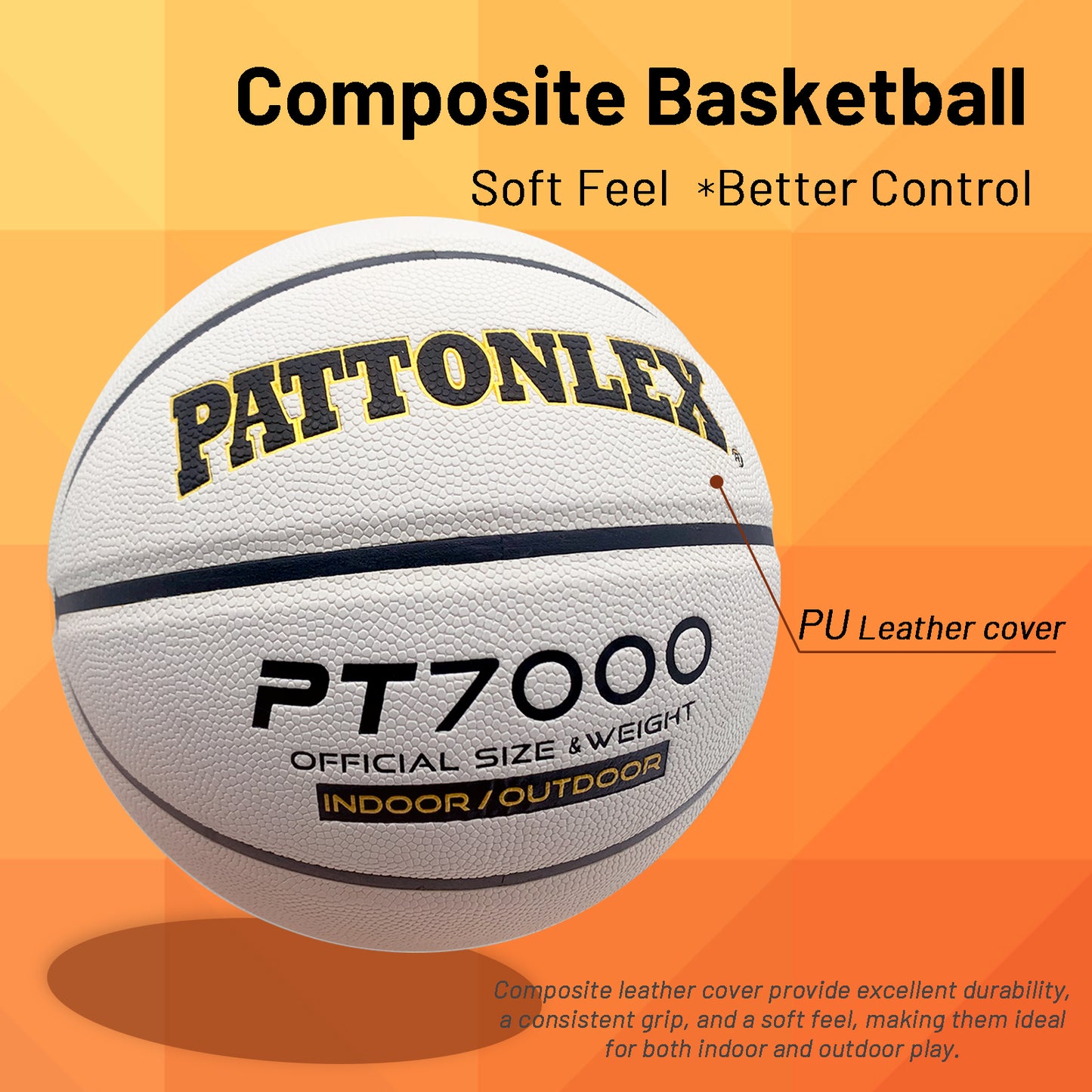 PT7000 All White Basketball