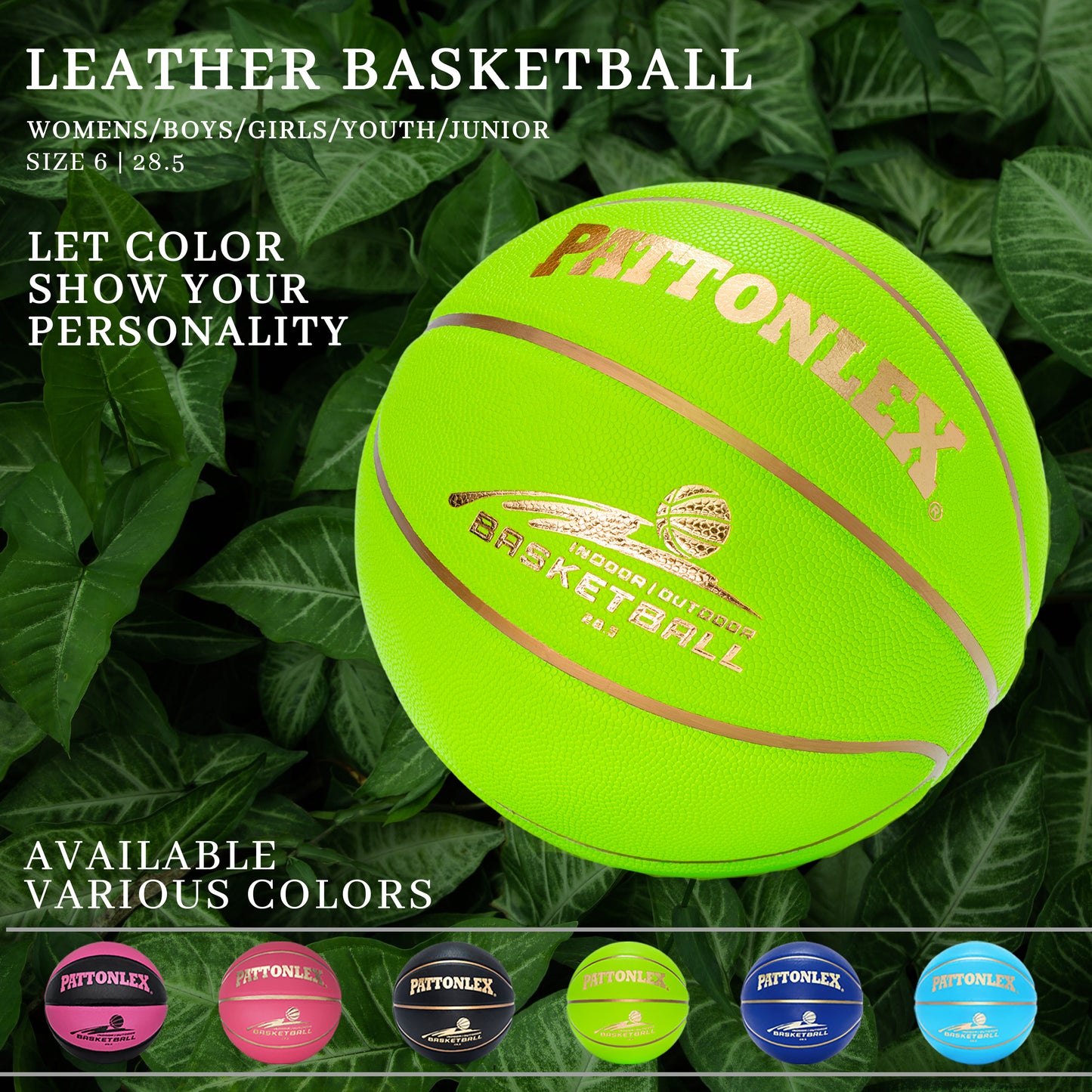 ANGEL-A600 Glod-`Green Basketball Indoor/Outdoor