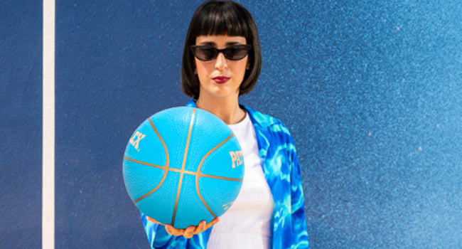 ANGEL-A600 Blue Basketball Indoor/Outdoor