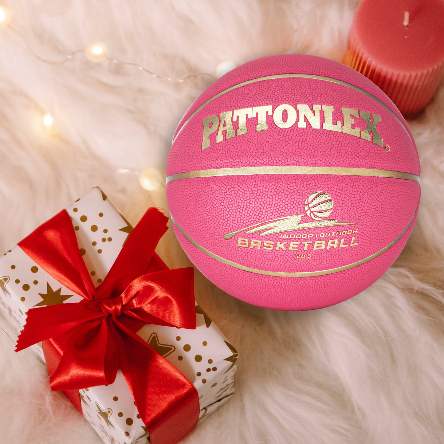Pink/Gold Basketball