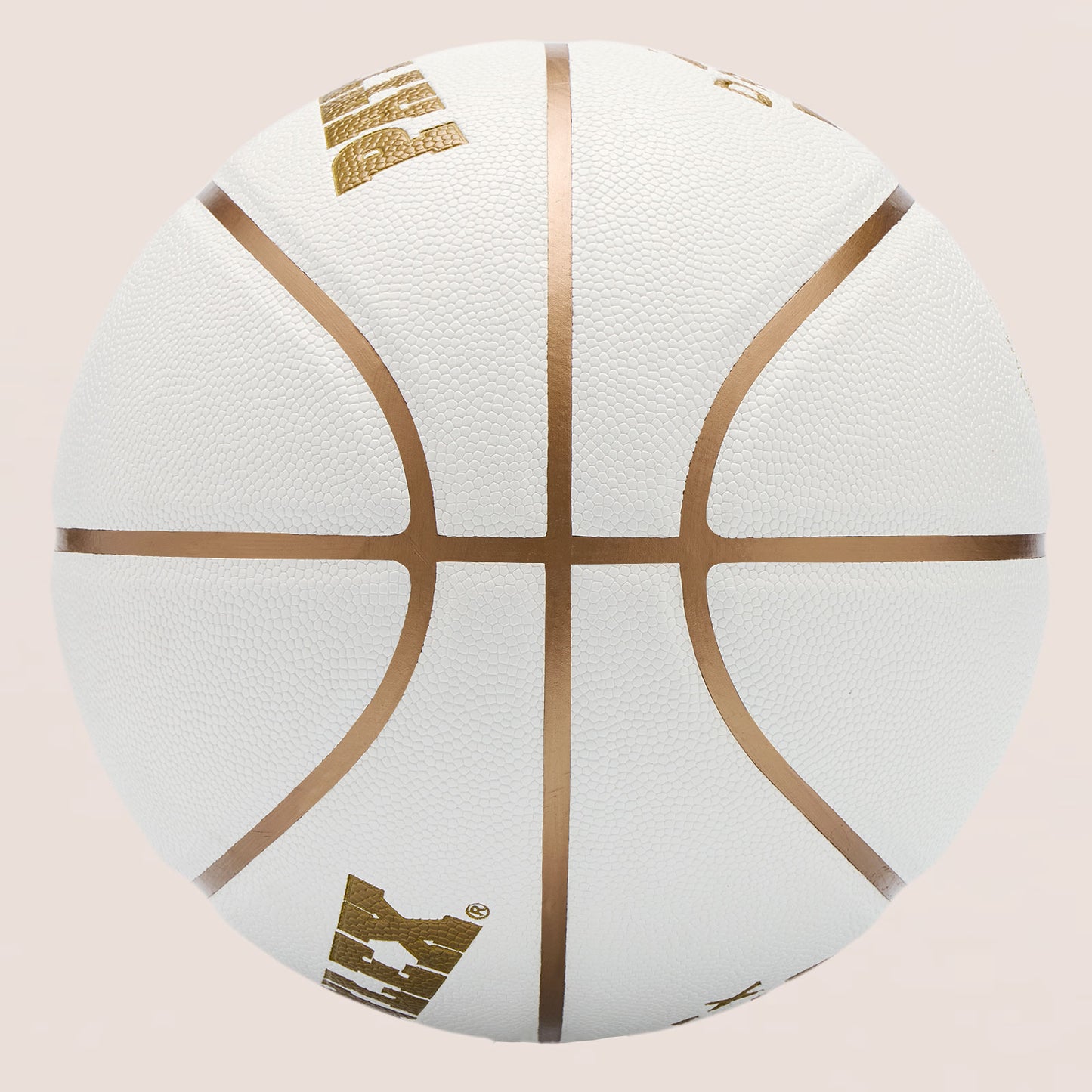 DRIBLX White/Glod Basketball - Official Size